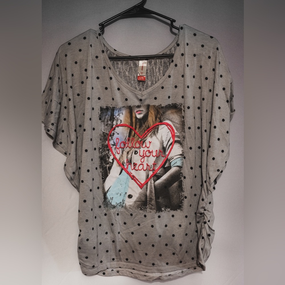 Follow Your Heart short sleeve tee by No Boundaries